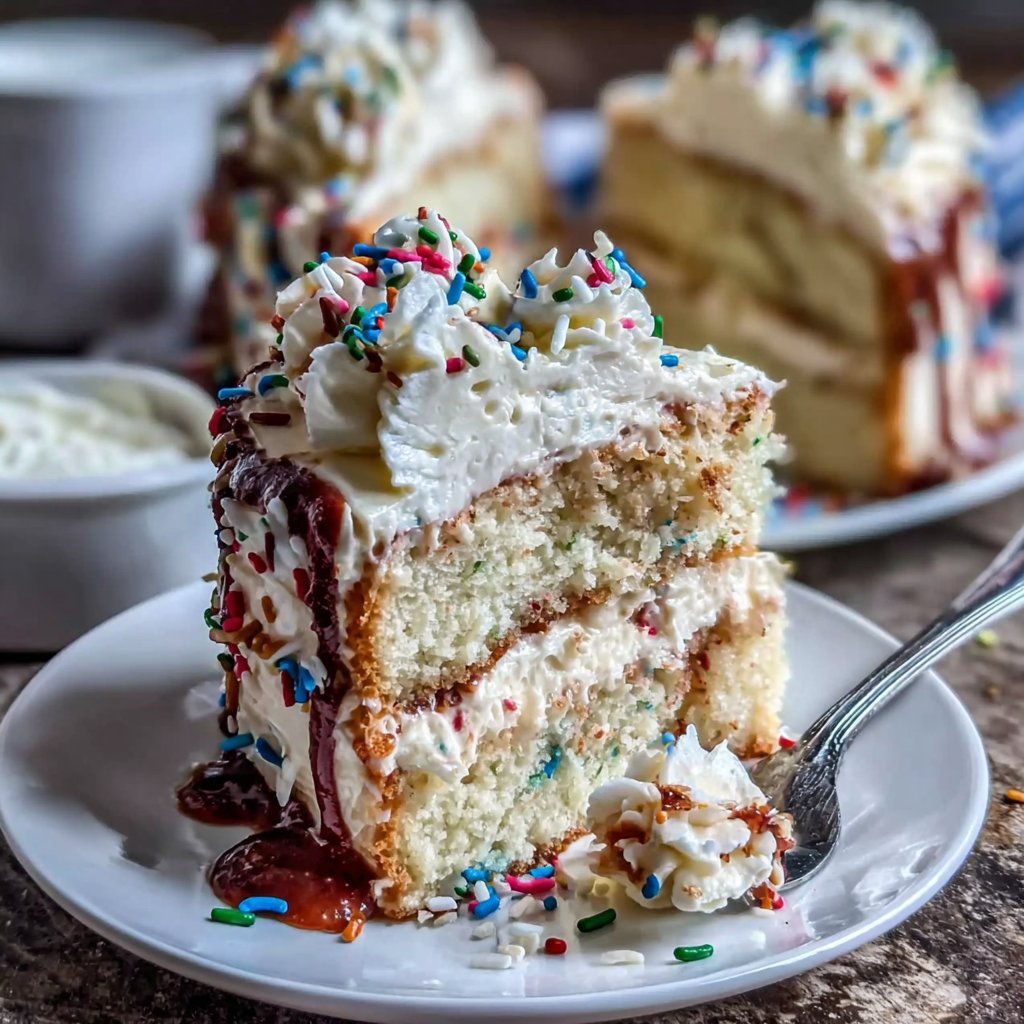 Festive Sprinkles Graduation Cake