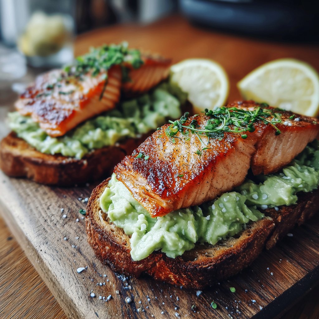 Zesty Salmon and Avocado Toast