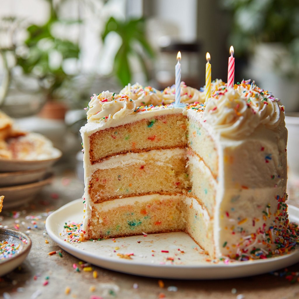 30th Birthday Cake with Sprinkles