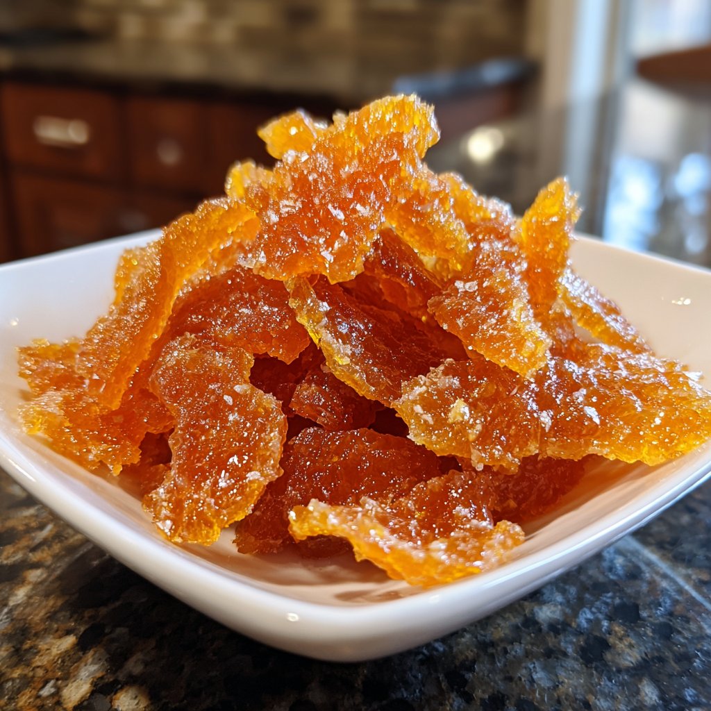 Candied Orange Peel Dessert Topping