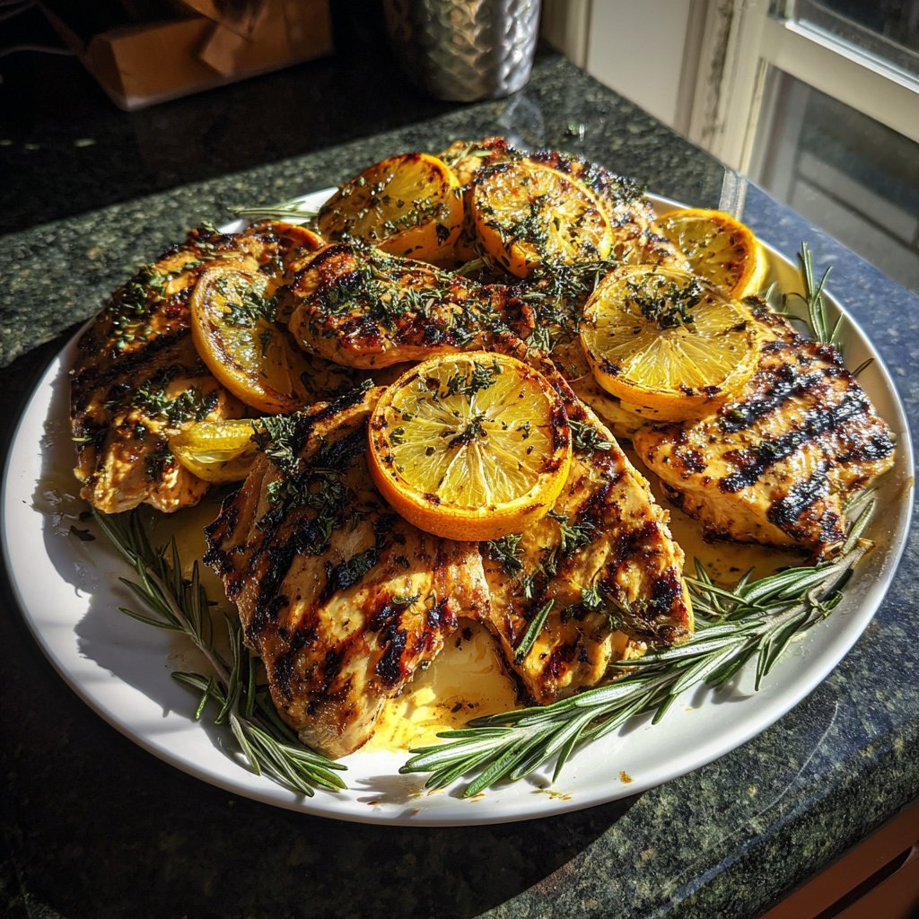 Mediterranean Grilled Chicken Plates