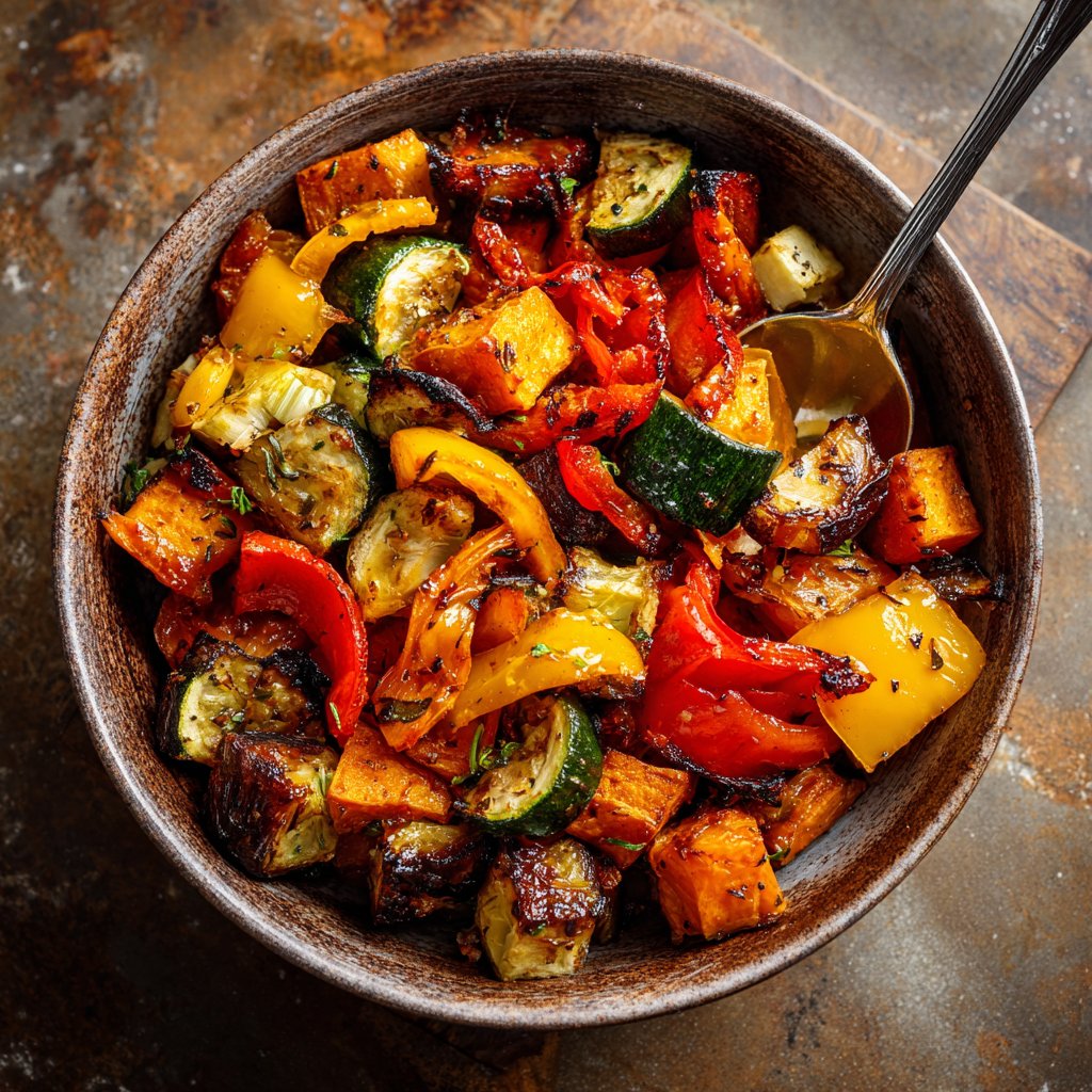 Simple Roasted Vegetable Bowl