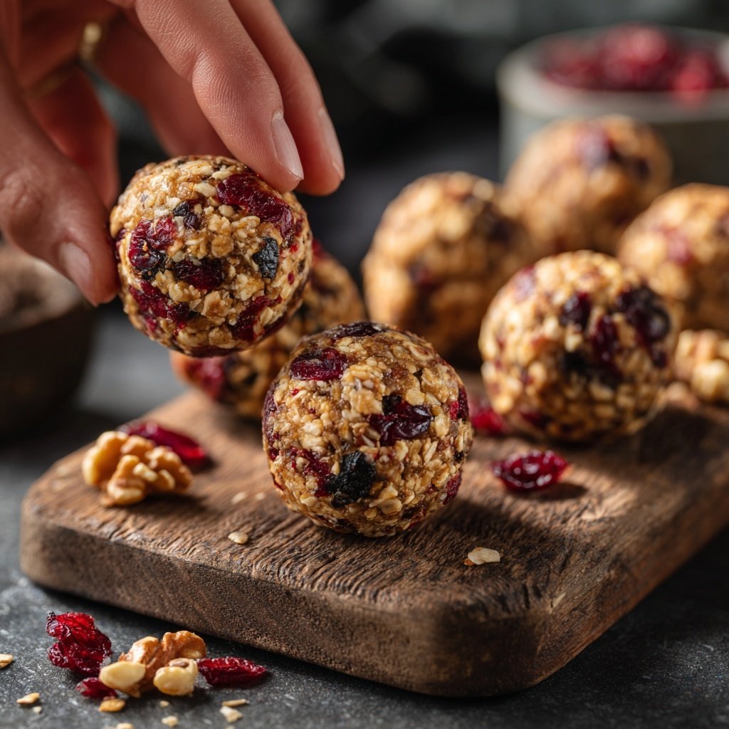 Cranberry Walnut Protein Balls
