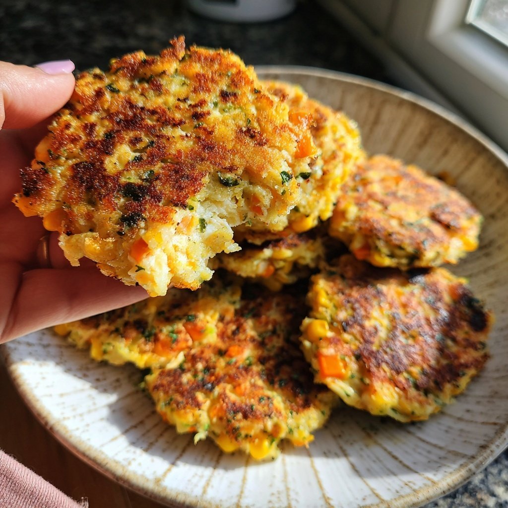 Salmon and Corn Patties