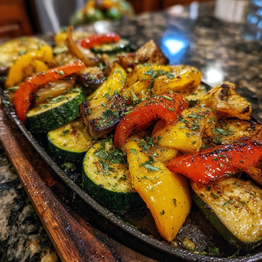 Healthy Lemon Herb Grilled Veggies
