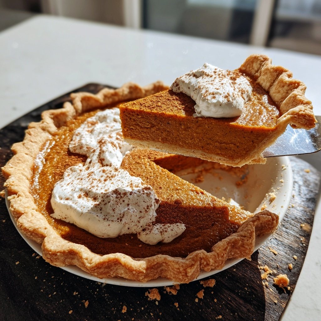 Festive Spiced Pumpkin Pie