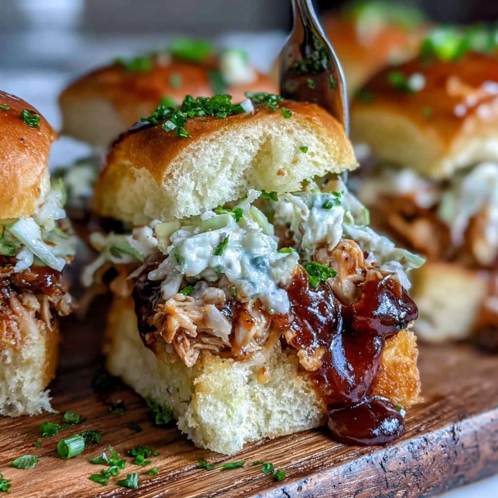 BBQ Pulled Chicken Sliders